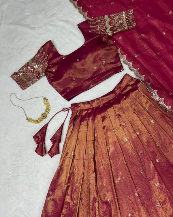 WhatsApp Image 2026-01-06 at 19.43.54 Luxury South Tissu Silk Lehenga with Heavy Sequence Work
