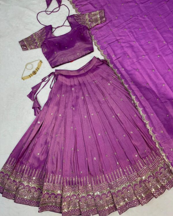 WhatsApp Image 2026-01-06 at 19.43.58 Luxury South Tissu Silk Lehenga with Heavy Sequence Work